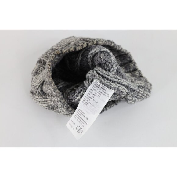 Vtg Y2K Babydoll Abercrombie & Fitch Wool Blend Chunky Cable Knit Winter Beanie main image 5